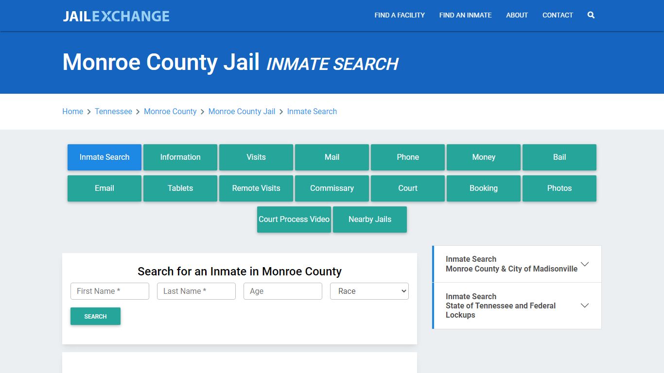 Monroe County Jail, TN Inmate Search: Roster & Mugshots - Jail Exchange